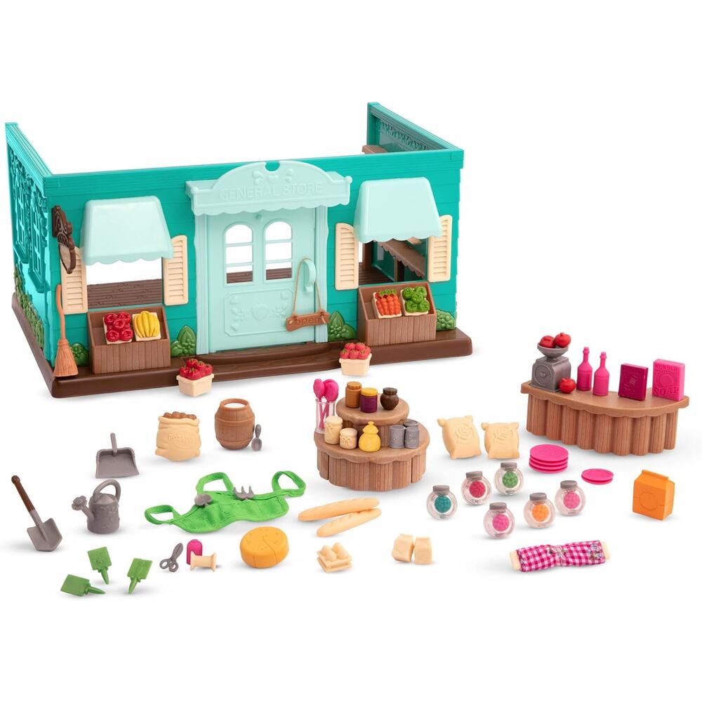 Li'l Woodzeez Honeysuckle Hollow General Store Playset Furniture Accessories NWT